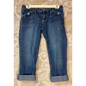 One Tuff Babe  Capri Jeans